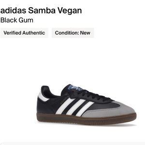 Black gum vegan Adidas Samba